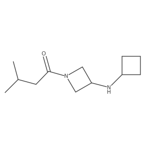 1-[3-(Cyclobutylamino)azetidin-1-yl]-3-methylbutan-1-one结构式