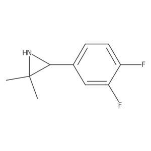 3-(3,4-Difluorophenyl)-2,2-dimethylaziridine结构式