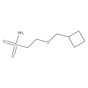 2-(Cyclobutylmethoxy)ethane-1-sulfonamide结构式