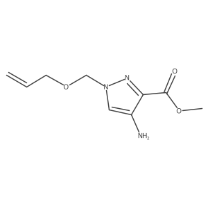 methyl 4-amino-1-[(prop-2-en-1-yloxy)methyl]-1H-pyrazole-3-carboxylate Structure
