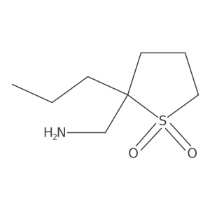 2-(Aminomethyl)-2-propyl-1lambda6-thiolane-1,1-dione Structure
