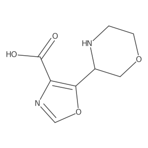 5-(Morpholin-3-yl)-1,3-oxazole-4-carboxylic acid Structure