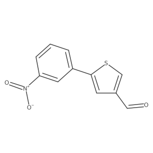 5-(3-Nitrophenyl)thiophene-3-carbaldehyde Structure