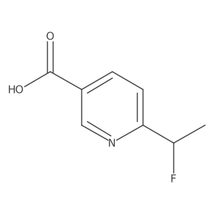 6-(1-Fluoroethyl)pyridine-3-carboxylic acid Structure