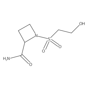 1-(2-Hydroxyethanesulfonyl)azetidine-2-carboxamide结构式