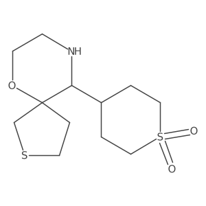 4-{6-Oxa-2-thia-9-azaspiro[4.5]decan-10-yl}-1lambda6-thiane-1,1-dione结构式