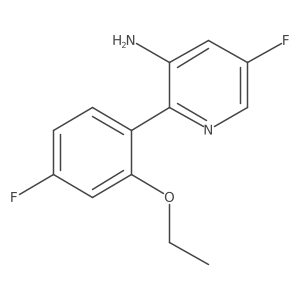 2-(2-Ethoxy-4-fluorophenyl)-5-fluoropyridin-3-amine结构式