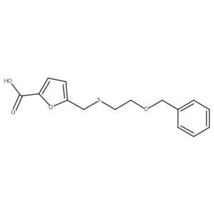 5-({[2-(Benzyloxy)ethyl]sulfanyl}methyl)furan-2-carboxylic acid结构式