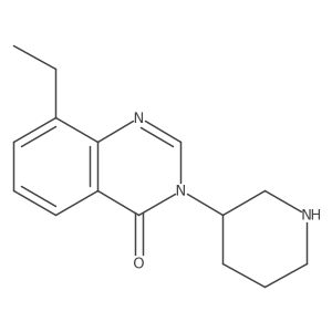 8-Ethyl-3-(piperidin-3-yl)-3,4-dihydroquinazolin-4-one结构式