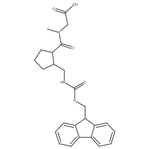 2-(1-{2-[({[(9H-fluoren-9-yl)methoxy]carbonyl}amino)methyl]cyclopentyl}-N-methylformamido)acetic acid结构式
