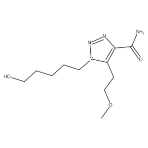 1-(5-hydroxypentyl)-5-(2-methoxyethyl)-1H-1,2,3-triazole-4-carboxamide Structure