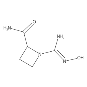1-(N'-hydroxycarbamimidoyl)azetidine-2-carboxamide Structure