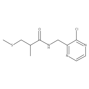 N-[(3-Chloropyrazin-2-yl)methyl]-2-methyl-3-methylsulfanylpropanamide结构式