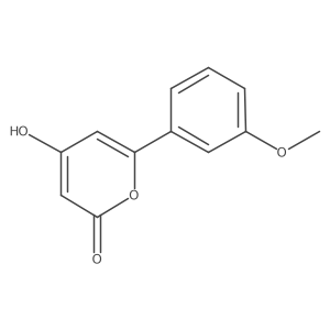 4-Hydroxy-6-(3-methoxyphenyl)-2H-pyran-2-one结构式