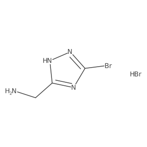 (3-Bromo-1h-1,2,4-triazol-5-yl)methanamine hydrobromide Structure