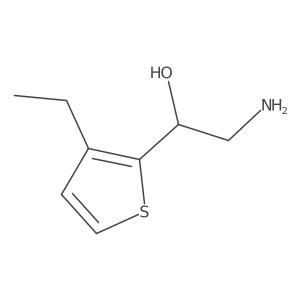 (1R)-2-amino-1-(3-ethylthiophen-2-yl)ethan-1-ol Structure