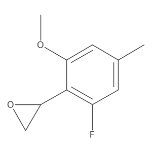 (2R)-2-(2-fluoro-6-methoxy-4-methylphenyl)oxirane结构式