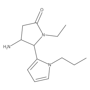 4-amino-1-ethyl-5-(1-propyl-1H-pyrrol-2-yl)pyrrolidin-2-one Structure