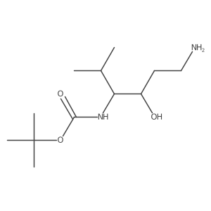 tert-butyl N-(6-amino-4-hydroxy-2-methylhexan-3-yl)carbamate Structure