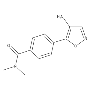 4-(4-amino-1,2-oxazol-5-yl)-N,N-dimethylbenzamide结构式