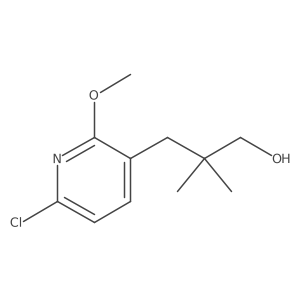 3-(6-Chloro-2-methoxypyridin-3-yl)-2,2-dimethylpropan-1-ol结构式