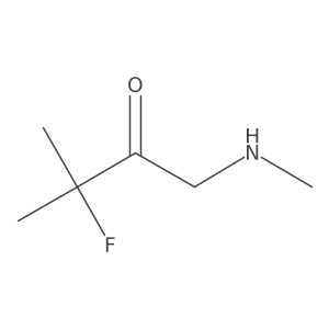 3-Fluoro-3-methyl-1-(methylamino)butan-2-one结构式