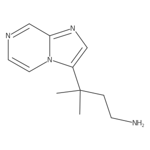 3-{Imidazo[1,2-a]pyrazin-3-yl}-3-methylbutan-1-amine Structure