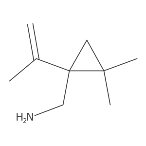 [2,2-Dimethyl-1-(prop-1-en-2-yl)cyclopropyl]methanamine结构式