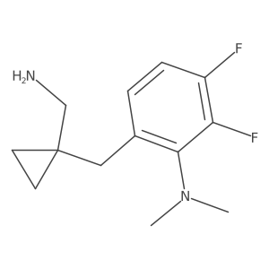 6-{[1-(aminomethyl)cyclopropyl]methyl}-2,3-difluoro-N,N-dimethylaniline Structure