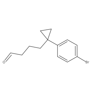 4-[1-(4-Bromophenyl)cyclopropyl]butanal结构式