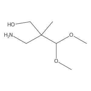 3-Amino-2-(dimethoxymethyl)-2-methylpropan-1-ol结构式