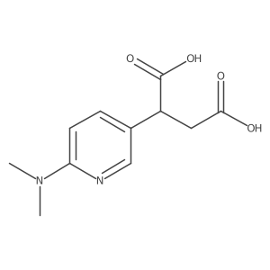 2-[6-(Dimethylamino)pyridin-3-yl]butanedioic acid Structure