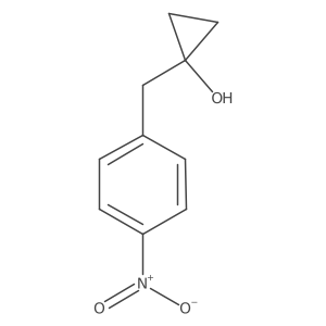 1-[(4-Nitrophenyl)methyl]cyclopropan-1-ol Structure