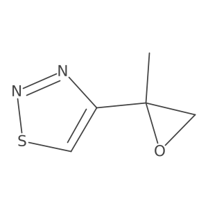 4-(2-Methyloxiran-2-yl)-1,2,3-thiadiazole Structure