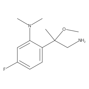 2-(1-amino-2-methoxypropan-2-yl)-5-fluoro-N,N-dimethylaniline Structure