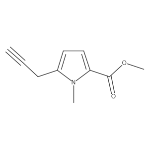 methyl 1-methyl-5-(prop-2-yn-1-yl)-1H-pyrrole-2-carboxylate结构式