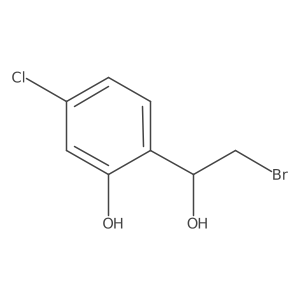 2-(2-Bromo-1-hydroxyethyl)-5-chlorophenol结构式