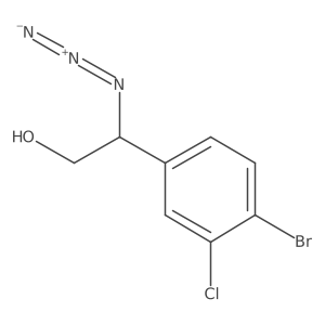 2-Azido-2-(4-bromo-3-chlorophenyl)ethan-1-ol Structure