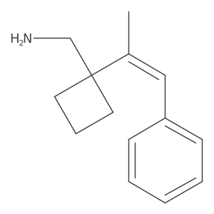 [1-(1-Phenylprop-1-en-2-yl)cyclobutyl]methanamine Structure