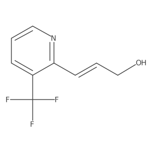 3-[3-(Trifluoromethyl)pyridin-2-yl]prop-2-en-1-ol结构式