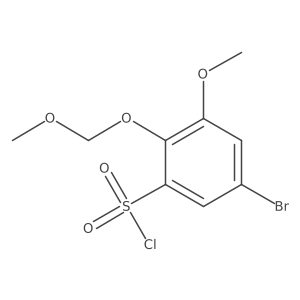 5-Bromo-3-methoxy-2-(methoxymethoxy)benzene-1-sulfonyl chloride Structure