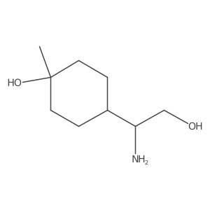 (R)-4-(1-Amino-2-hydroxyethyl)-1-methylcyclohexan-1-ol结构式