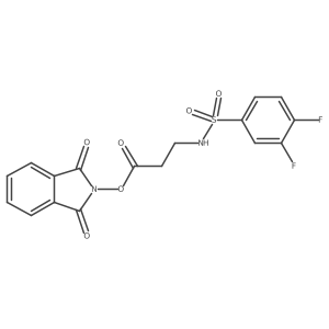1,3-dioxo-2,3-dihydro-1H-isoindol-2-yl 3-(3,4-difluorobenzenesulfonamido)propanoate Structure