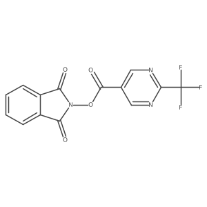 1,3-dioxo-2,3-dihydro-1H-isoindol-2-yl 2-(trifluoromethyl)pyrimidine-5-carboxylate Structure