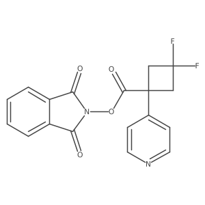 1,3-dioxo-2,3-dihydro-1H-isoindol-2-yl 3,3-difluoro-1-(pyridin-4-yl)cyclobutane-1-carboxylate Structure