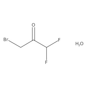 3-Bromo-1,1-difluoro-2-propanone Hydrate Structure