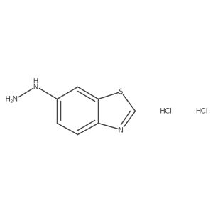 1,3-Benzothiazol-6-ylhydrazine;dihydrochloride结构式