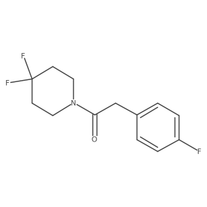 1-(4,4-Difluoropiperidin-1-yl)-2-(4-fluorophenyl)ethanone Structure