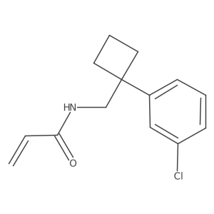 N-[[1-(3-Chlorophenyl)cyclobutyl]methyl]prop-2-enamide Structure