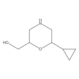 (6-Cyclopropylmorpholin-2-yl)methanol结构式